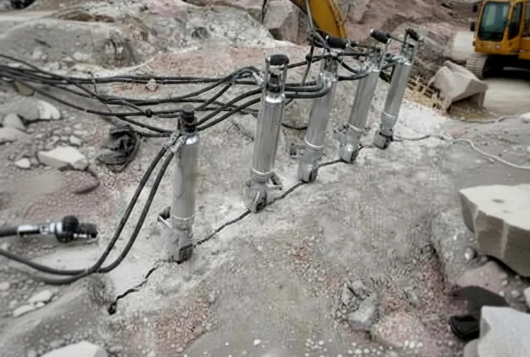 Desmonte de Rochas com Cunhas Hidráulicas